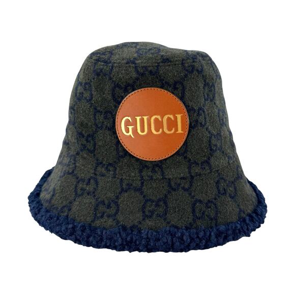 Gucci Monogram Green Wool Bucket Hat main image 10